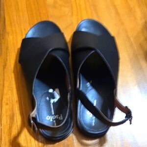 Paolo Black Women's Sandals